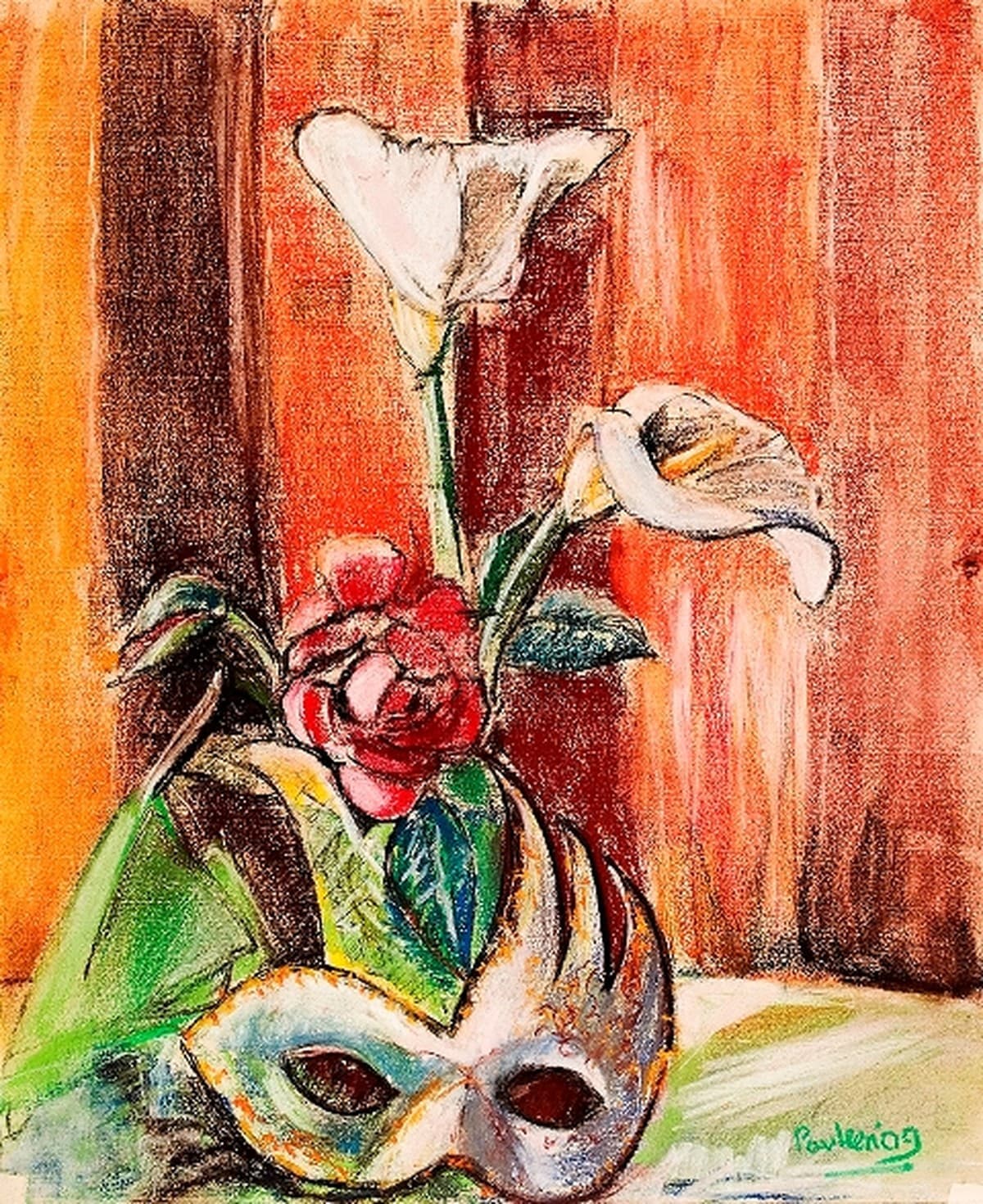 Flowers & Mask