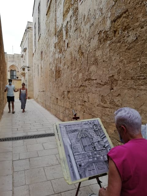 Behind the scenes - in Mdina