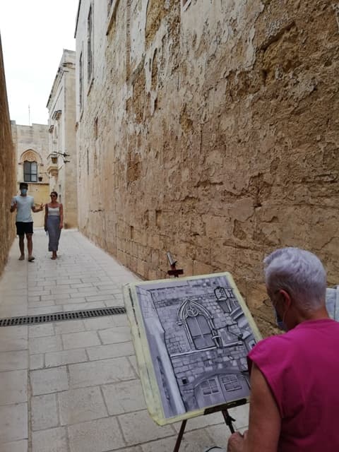 Behind the scenes - in Mdina